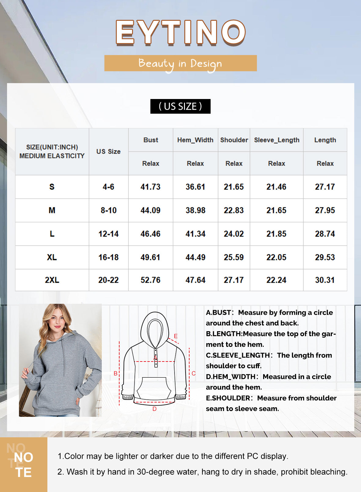Womens Hoodies Oversized Hoodies Sweatshirts Waffle Knit V Neck Hoodie Pullover Casual Long Sleeve Hooded Tops with Pocket Brown XL