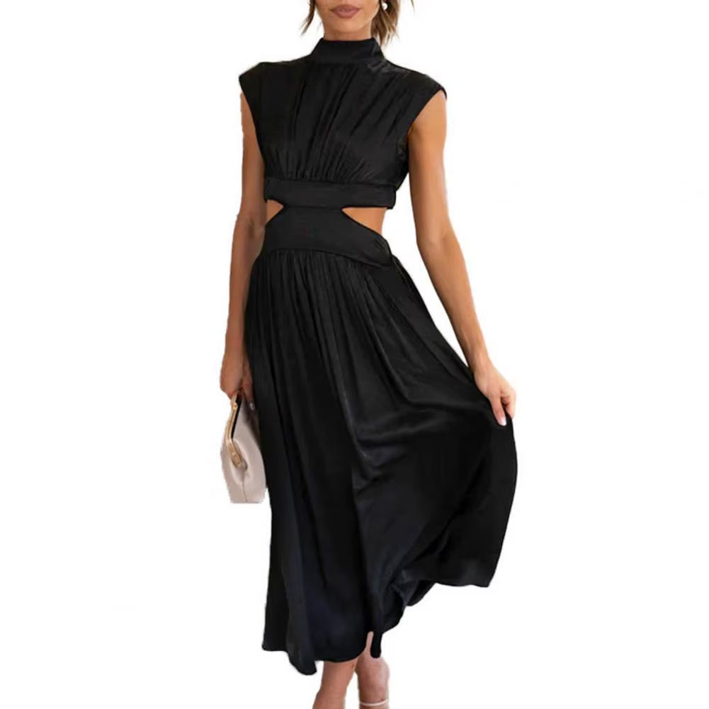 Effortless Grace: Elegant Casual Ruched Long Dress